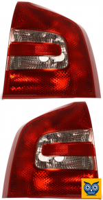 Фонарь задний SKODA Octavia 2005-2009